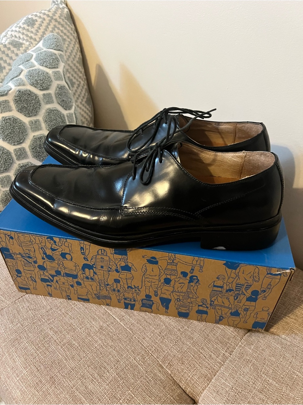 Timberland Black Leather Lace-Up Oxford Dress Shoes